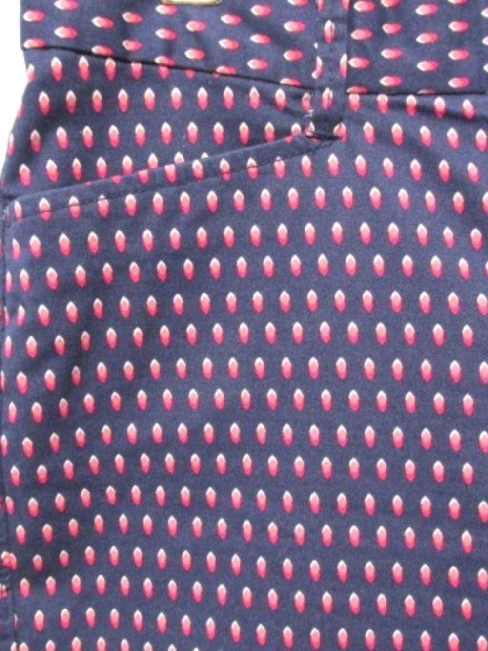 GAP Slim City Blue Patterned Khaki Pants, Size 8 - Picture 2 of 8
